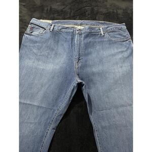 mens polo ralph lauren hampton straight jeans Blue Medium Rinse 50x32